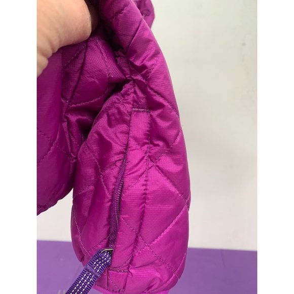 Patagonia Baby Three Month Puffer Jacket Hooded Diamond Quilted Raspberry Purple - Picture 3 of 9